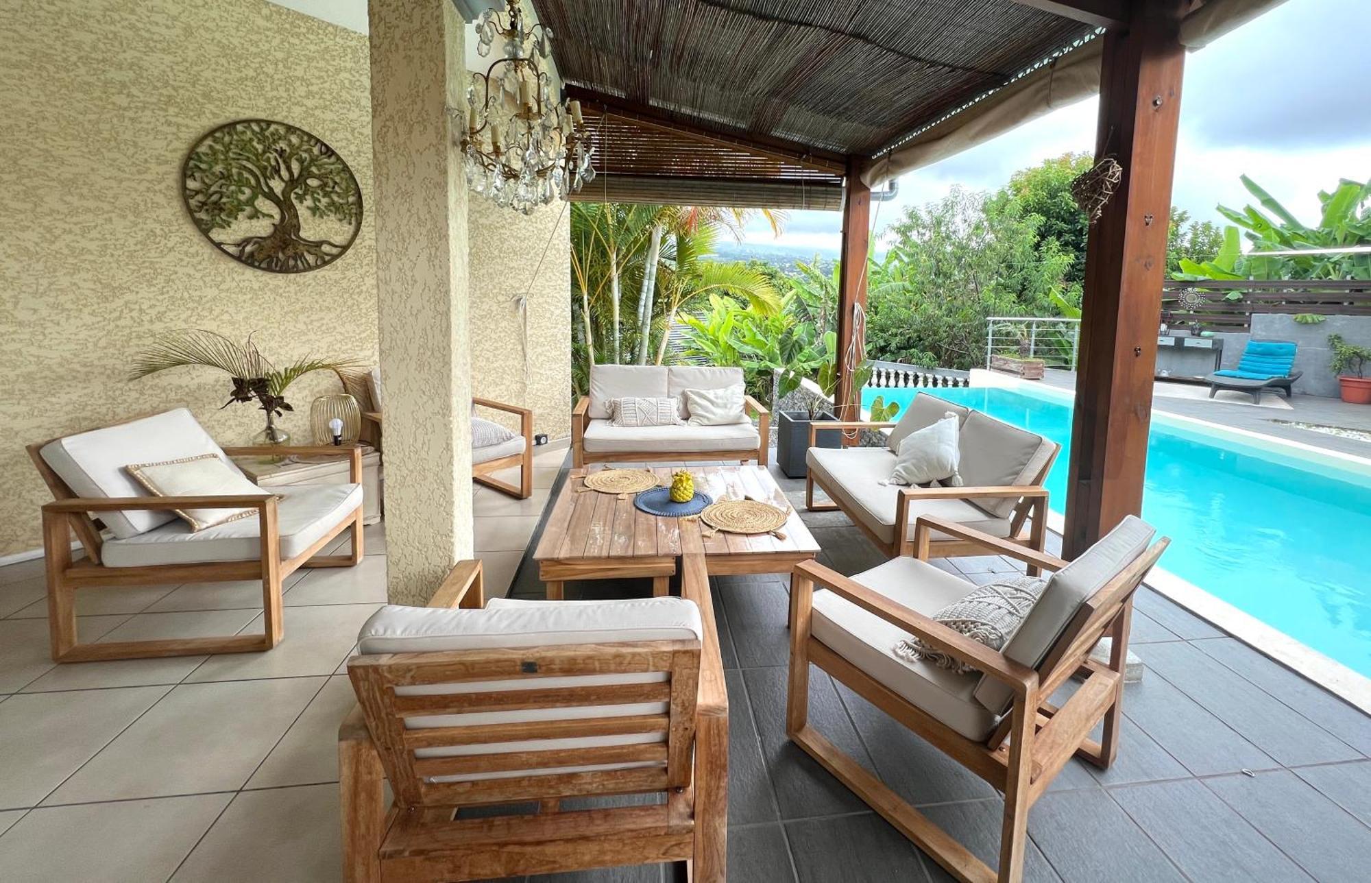 Villa Ti Moon, Entre Deux, Piscine Екстер'єр фото